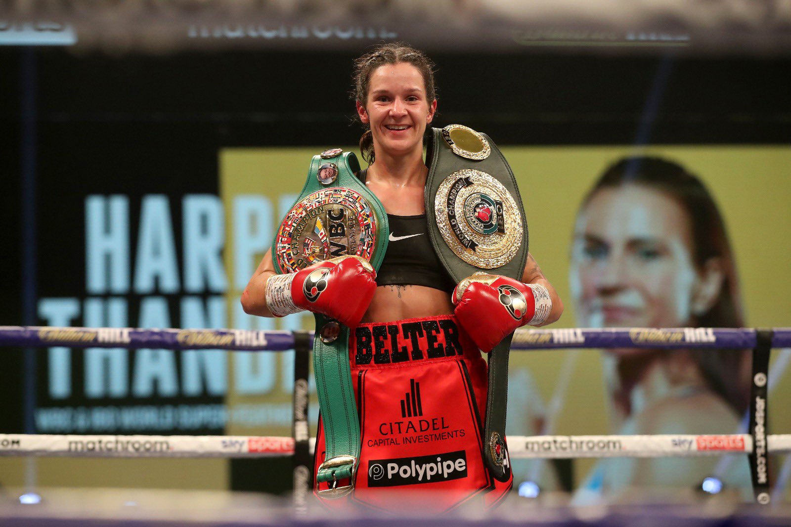 Terri Harper 'on cloud 9' after defending her WBC & IBO World Super-Featherweight Titles